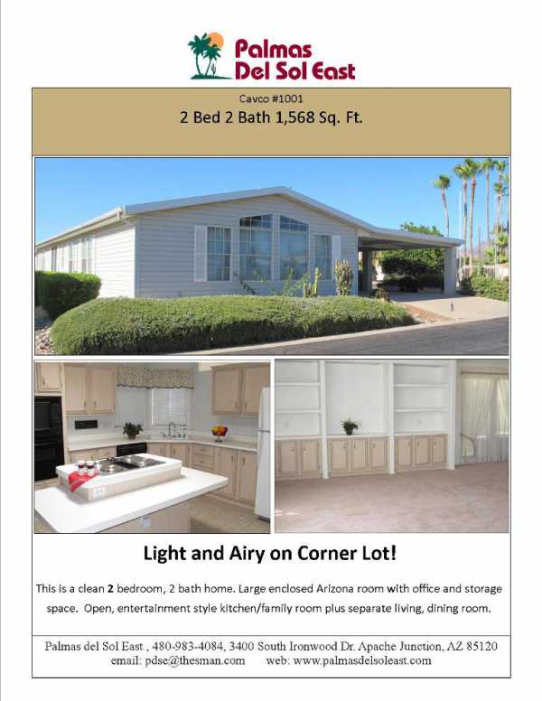 3400 S Ironwood Drive #1001, Apache Junction, AZ 85120 