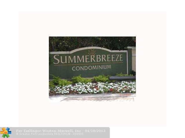9999 SUMMERBREEZE DR # 603, Sunrise, Florida 33322 