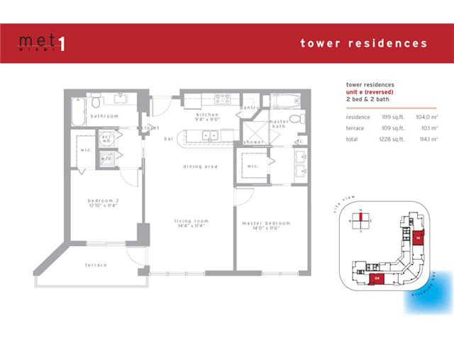 300 S S BISCAYNE BL  2PKG # 2304, Miami, Florida 33131 