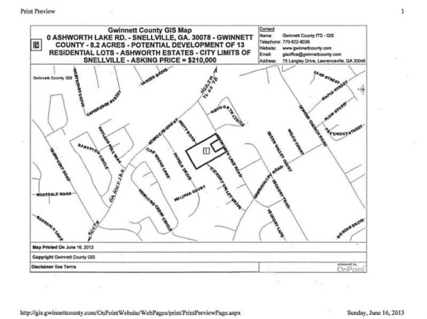0 Ashworth Lake Road, Snellville, GA 30078 